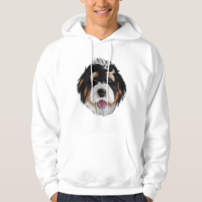 Sudadera Bernedoodle Dog Face (Anverso)