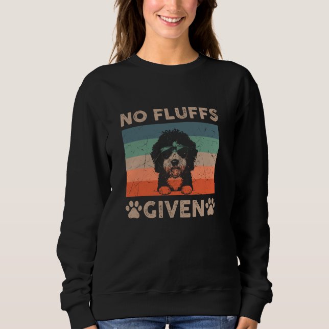 Sudadera Bernedoodle No Fluffs Dada La Graciosa Madre De Pa (Anverso)