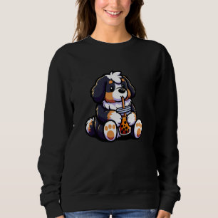 Sudadera Bernese Mountain Bubble Tea Dog Funny Boba