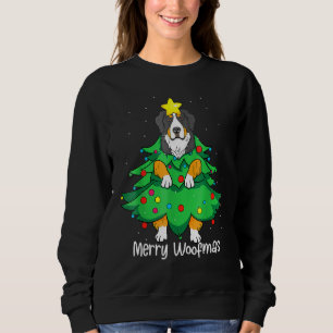 Sudadera Bernese Mountain Christmas Tree D-Og M-Om Dad