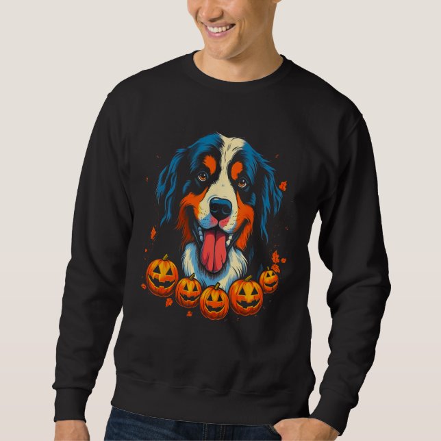 Sudadera Bernese Mountain Dog Halloween (Anverso)