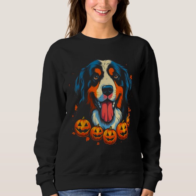 Sudadera Bernese Mountain Dog Halloween (Anverso)