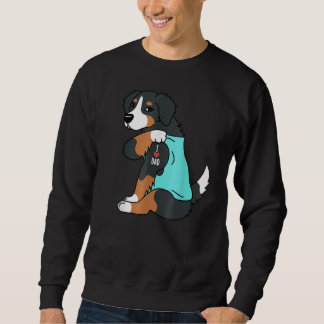 Sudadera Bernese Mountain Dog I Love Dad  Dog Fathers Day