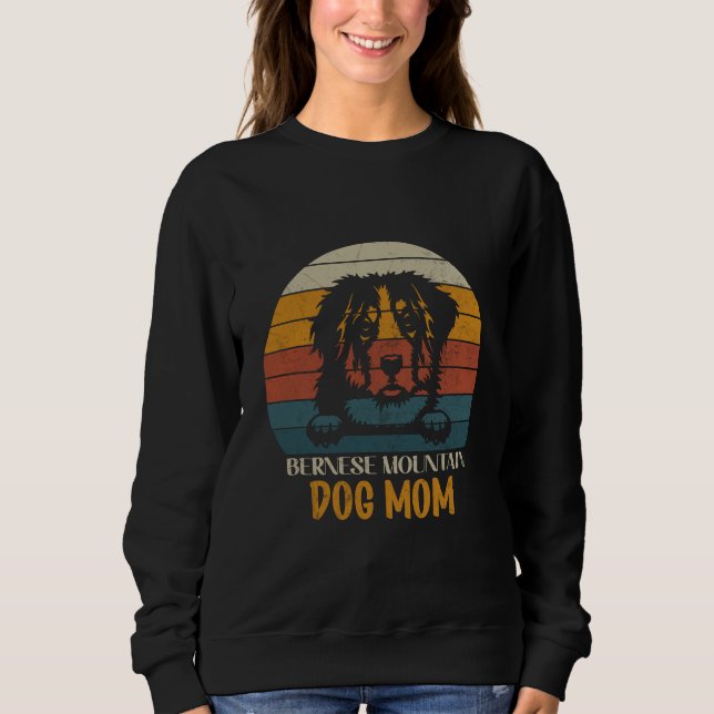 Sudadera Bernese Mountain Dog Mom, mamá de perro de Bernese (Anverso)
