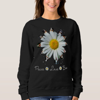 Sudadera Bernese Peace Love Daisy Dog Mom Bernese Dogs