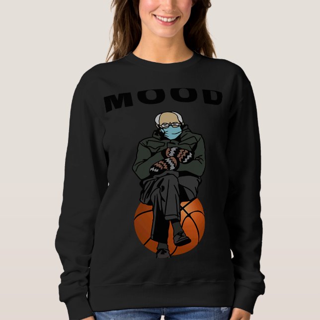 Sudadera Bernie Sanders Meme Béisbol Bernie Sanders Mood (Anverso)