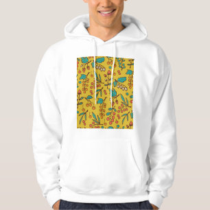 Sudadera Berries en ramas, patrón de naturaleza sin fisuras