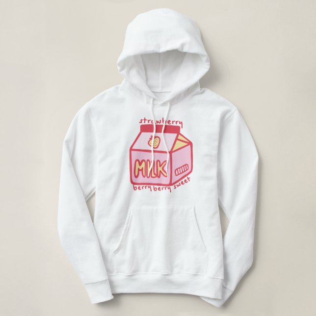 Sudadera Berry Berry Sweet Strawberry Milk (Diseño del anverso)