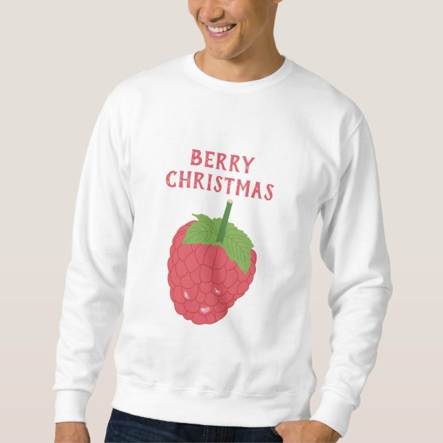 Sudadera Berry Navidades Raspberry Fruit Design (Anverso)
