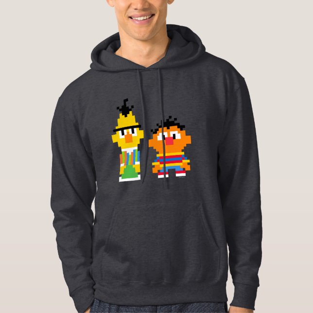 Sudadera Bert y Ernie Pixel Art (Anverso)