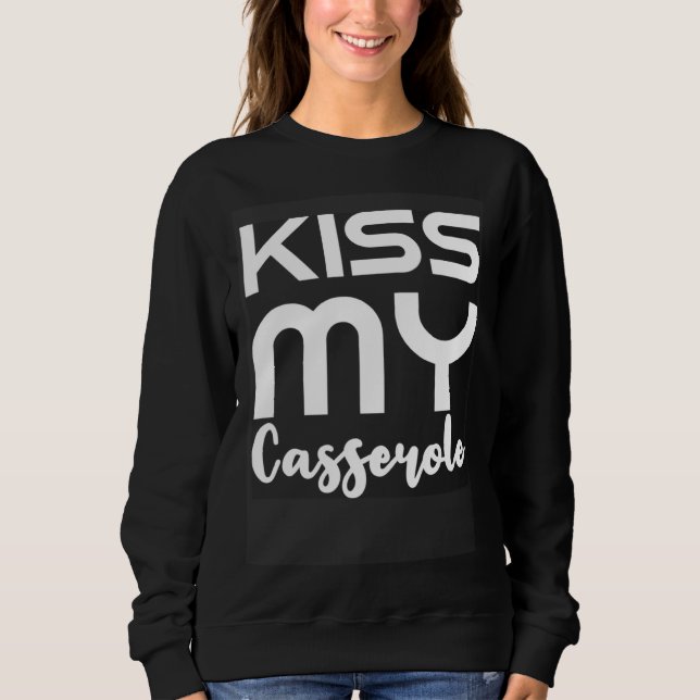 Sudadera Besa Mi Cazuela Sarcasmo de Chef Navideño (Anverso)
