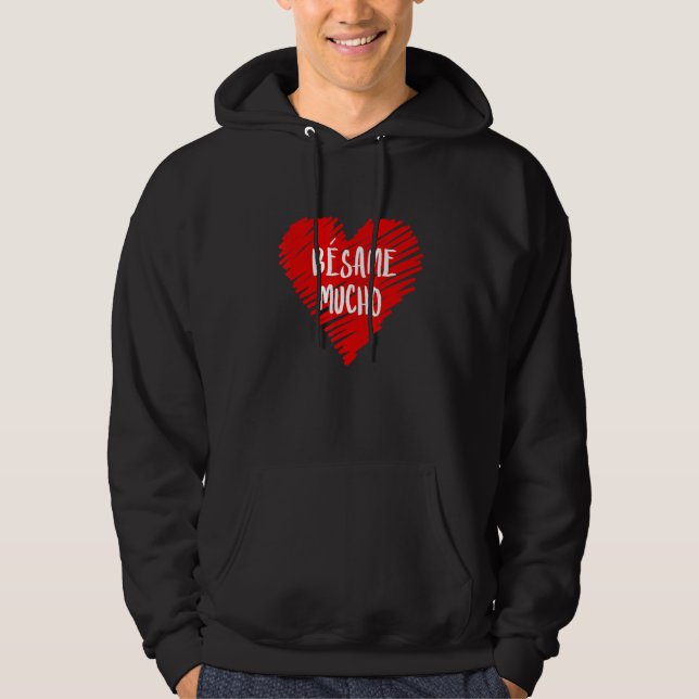 Sudadera Bésame Mucho Feliz Día de San Valentín Kiss Valent (Anverso)