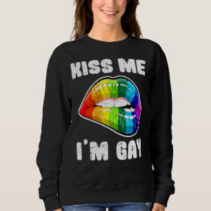 Sudadera Bésame, soy gay Lgbtq lumbreras arcoiris