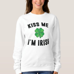 Sudadera Bésame, soy irlandés.