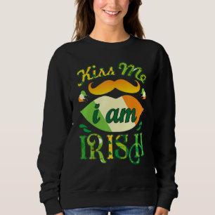 Sudadera Bésame soy irlandés Gracioso San Patricio