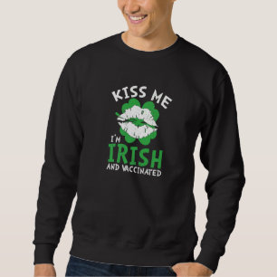 Sudadera Bésame soy irlandés y me vacunan con honestidad