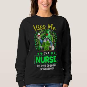 Sudadera Bésame Soy Una Enfermera Irlandesa St Patrick S Da