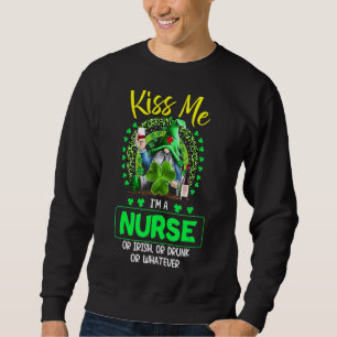 Sudadera Bésame Soy Una Enfermera Irlandesa St Patrick S Da