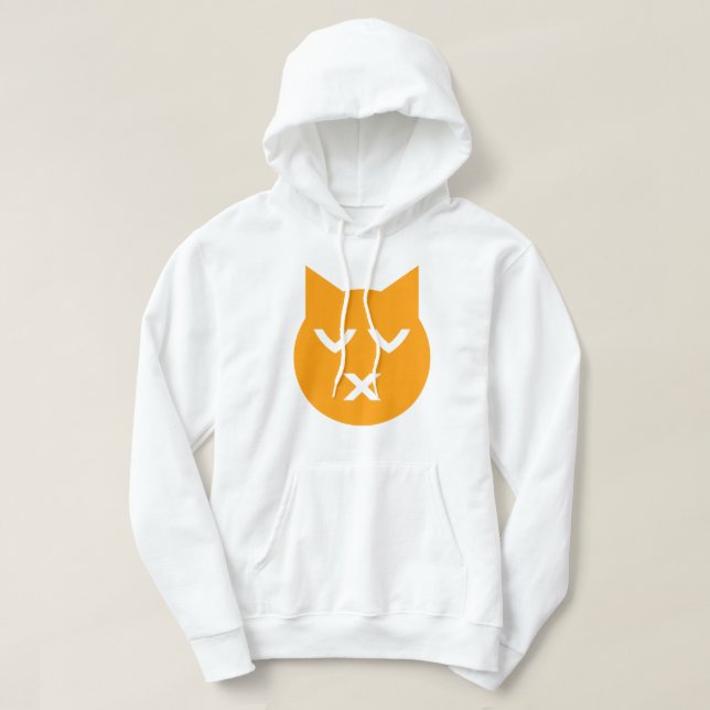 Sudadera Besándose con gato de Emoji de ojos cerrados (Diseño del anverso)
