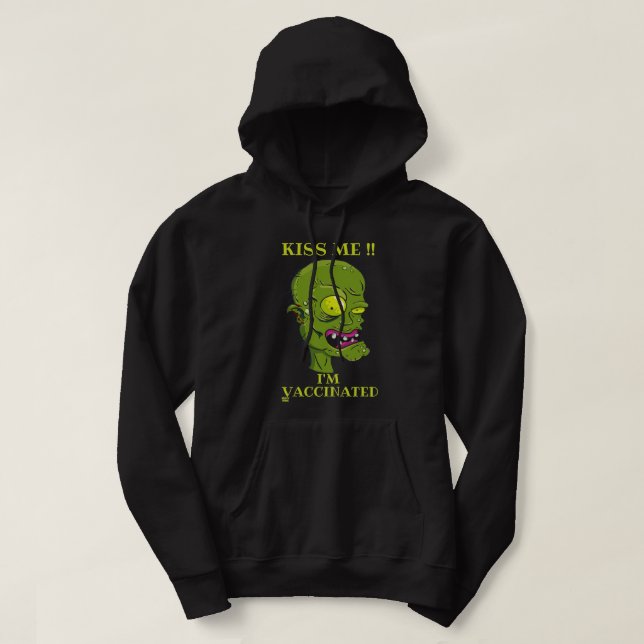 Sudadera "BESE, ESTOY VACUNADO" gracioso (Diseño del anverso)