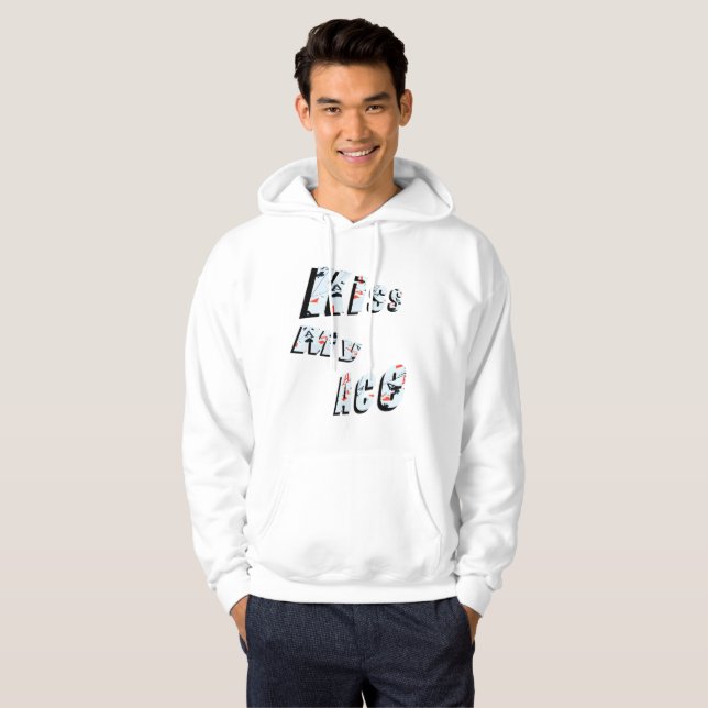 Sudadera Beso de póquer mi pista, dulce dulce blanco de los (Anverso completo)