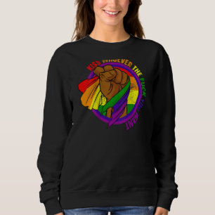 Sudadera Beso del Orgullo Gay A Quien Quiera La Lesbiana Ga