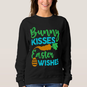 Sudadera Besos confitados Deseos de Pascua Feliz Día de Pas
