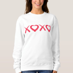 Sudadera Besos de amor divertidos y afligidos de XOXO