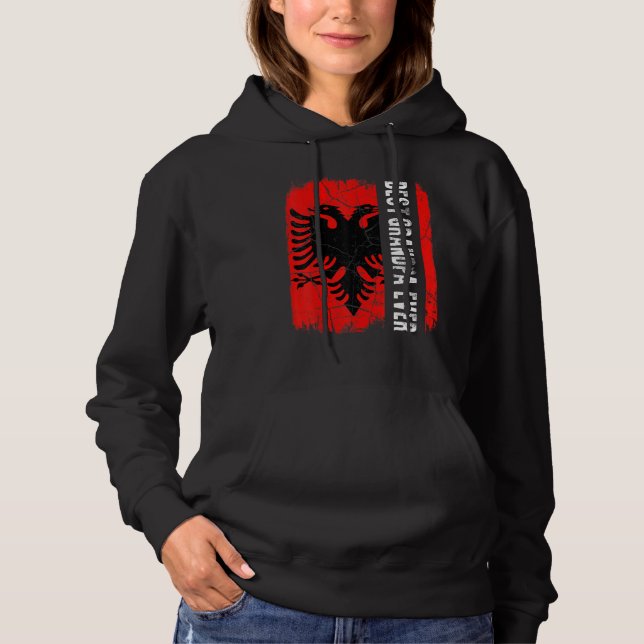 Sudadera Best Albanian Grandpa Ever Albania Flag Father's D (Anverso)