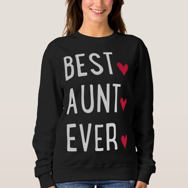 Sudadera Best Aunt ever   (Anverso)