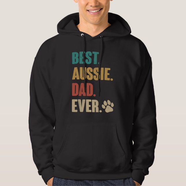 Sudadera Best Aussie Dad  Australian Shepherd Dog (Anverso)