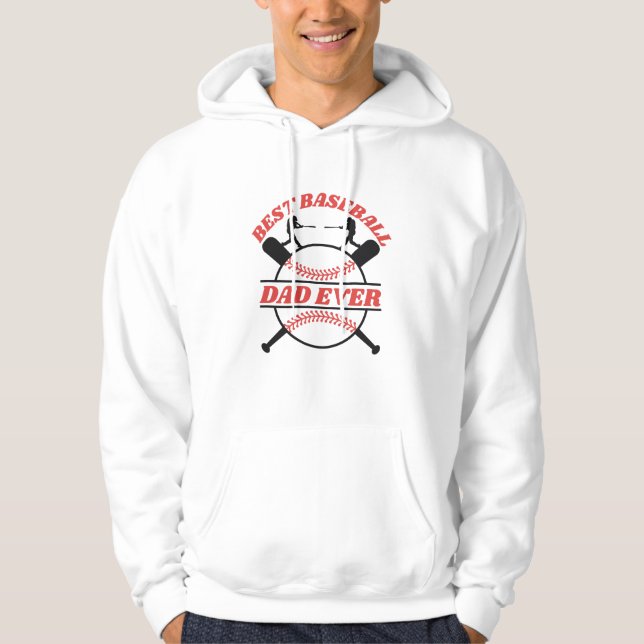 Sudadera Best baseball dad ever (Anverso)