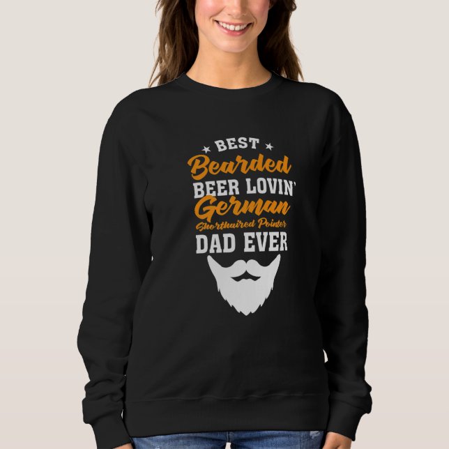 Sudadera Best Bearded Beer Lovin' German Wirehaired Pointer (Anverso)