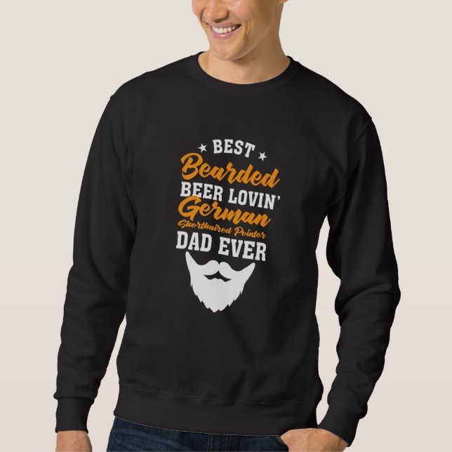 Sudadera Best Bearded Beer Lovin' German Wirehaired Pointer (Anverso)