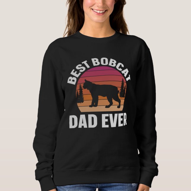Sudadera Best Bobcat Dad Retro Animal (Anverso)
