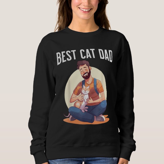Sudadera Best Cat Dad (Anverso)