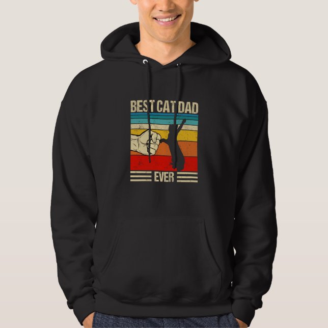 Sudadera Best Cat Dad Ever Cat Dad Father's Day (Anverso)