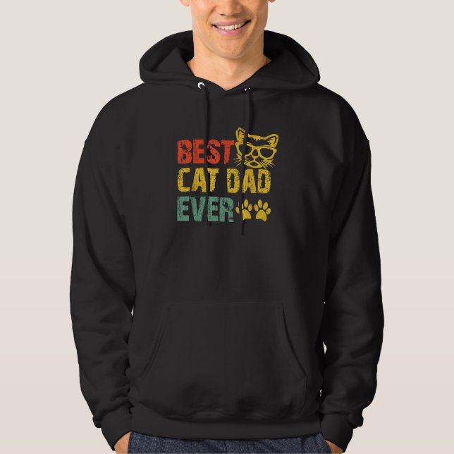 Sudadera Best Cat Dad Ever  Cat Daddy Fathers Day 2023 1 (Anverso)