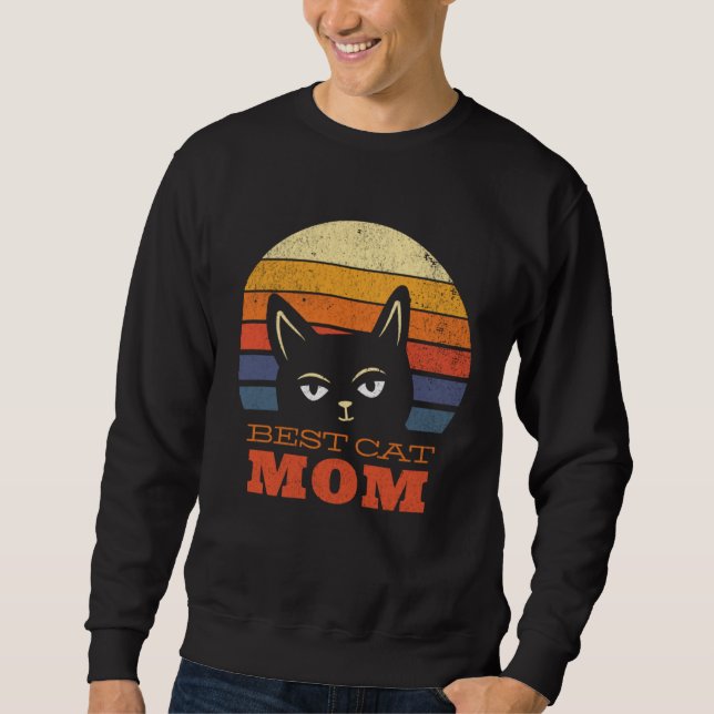 Sudadera Best Cat Mom Present for Mothers Day  Cute Cat  Mo (Anverso)