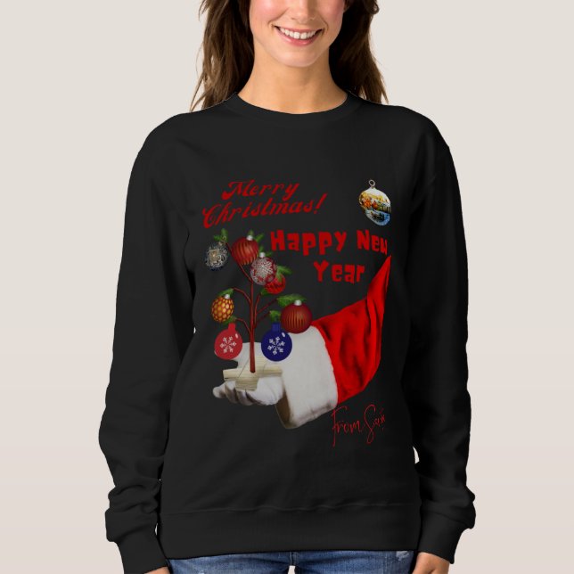 Sudadera Best Christmas Wishes from Santa Claus (Anverso)