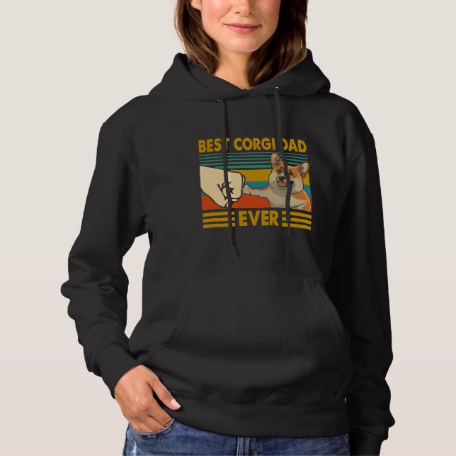 Sudadera Best Corgi Dad Ever Funny Corgi Owner   (Anverso)