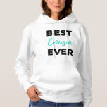 Sudadera Best Cousin Ever 2<br><div class="desc">Best Cousin Ever design. This is a short funny quote which is great as an appreciation gift idea for Cousins. Also suitable as Cousin gifts for Christmas or Birthday.</div>