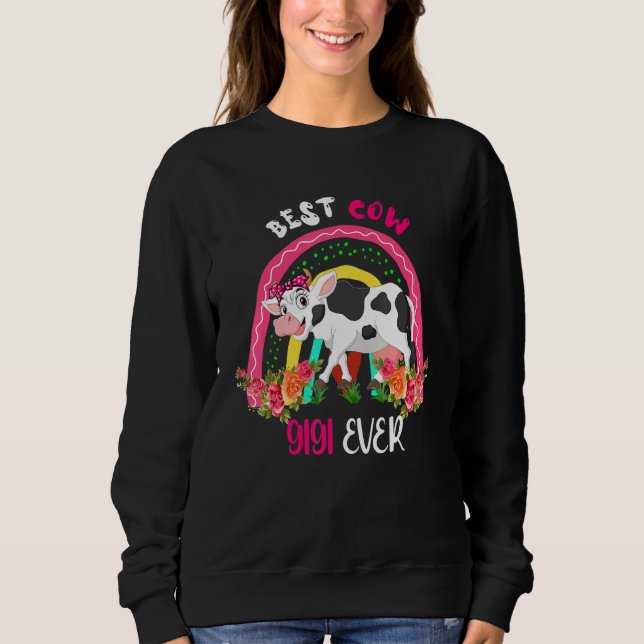 Sudadera Best Cow Gigi Ever Cute Cow Bow Tie Farmer Mother' (Anverso)