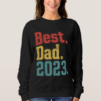 Sudadera Best Dad 2023 Cool Vintage Retro Daddy Father Boys