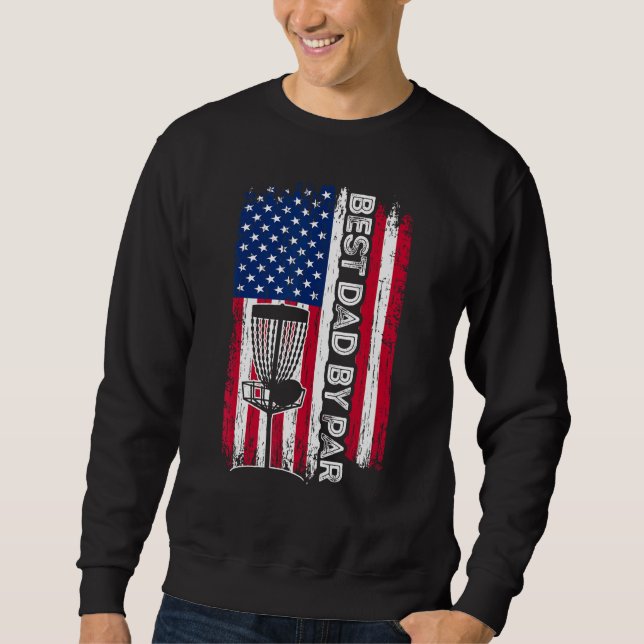 Sudadera Best Dad By Par Shirt American Flag Father's Day D (Anverso)