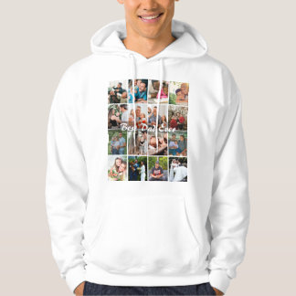 Sudadera Best Dad Ever 16 Photo Collage Personalized Father