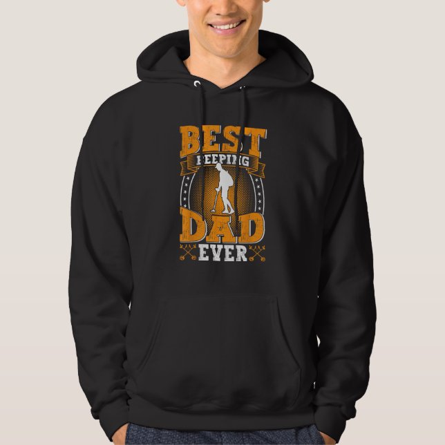 Sudadera Best Dad ever Metal Detector Probe Detectorist Fat (Anverso)