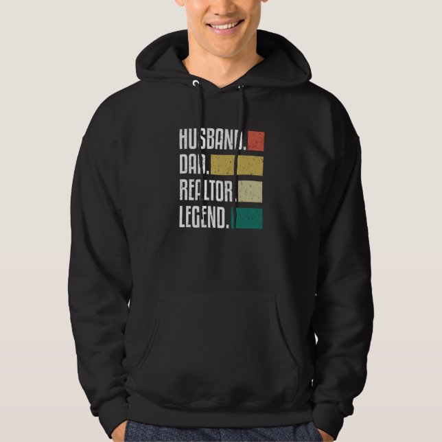 Sudadera Best Dad Ever  Real Estate Broker Realtor Dad (Anverso)