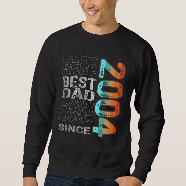Sudadera Best Dad Since 2004 for the best dad Father s Day (Anverso)