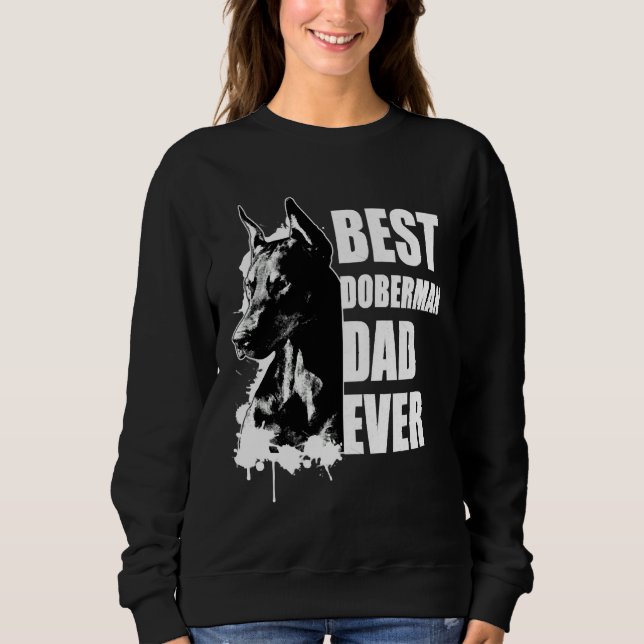 Sudadera Best Doberman Dad Doberman Pinscher (Anverso)